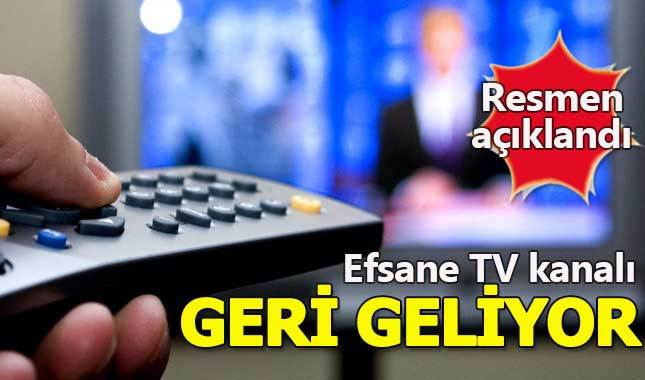 Efsane televizyon kanalı yeniden yayına başlıyor