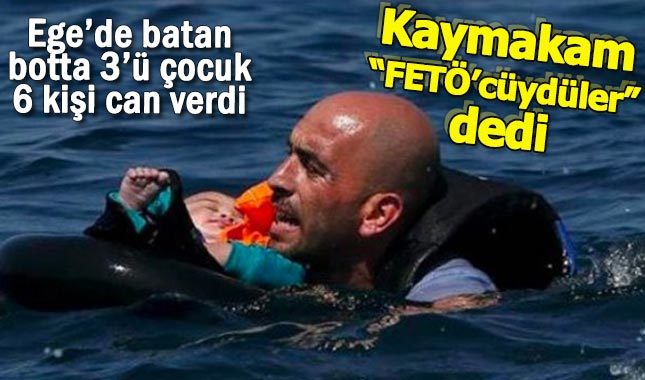 Ege'de bot battı: 3'ü bebek 6 kişi can verdi