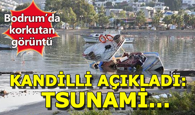 Ege'de depremden sonra küçük çapta tsunami gerçekleşti