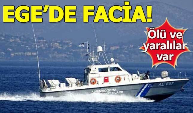 Ege'de göçmen teknesi battı: Ölü ve yaralılar var