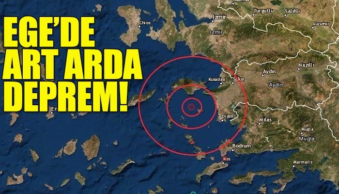 Ege'de peş peşe depremler (İzmir'de deprem mi oldu?)