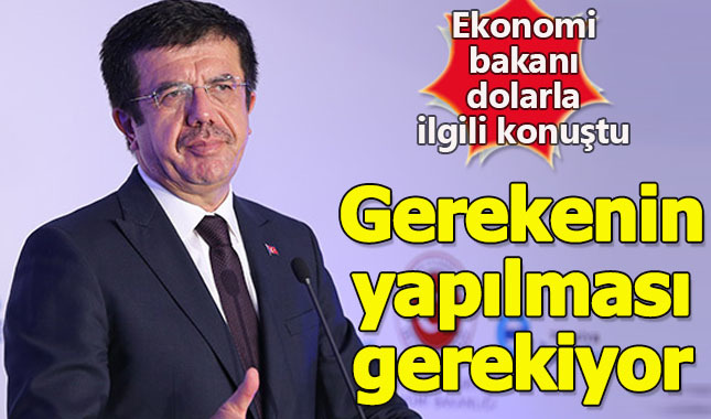 Ekonomi Bakanı dolarla ilgili gerekenin yapılması gerektiğini söyledi
