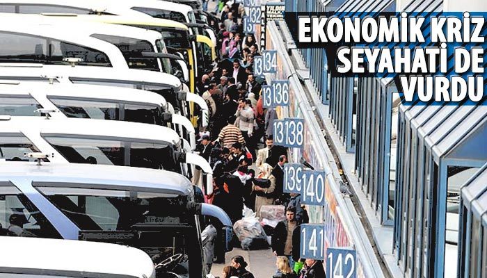 Ekonomideki kötü gidiş seyahati duraklattı