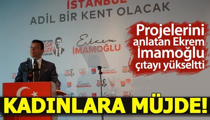 Ekrem İmamoğlu projelerini anlattı