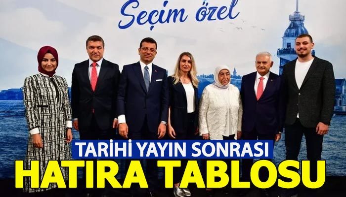 Ekrem İmamoğlu ve Binali Yıldırım'dan hatıra fotoğrafı