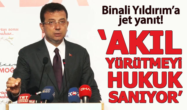 Ekrem İmamoğlu'ndan Binali Yıldırım'a jet yanıt