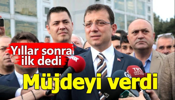 Ekrem İmamoğlu'ndan önemli açıklama