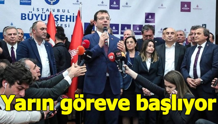 Ekrem İmamoğlu'nun göreve başlayacağı tarih belli oldu