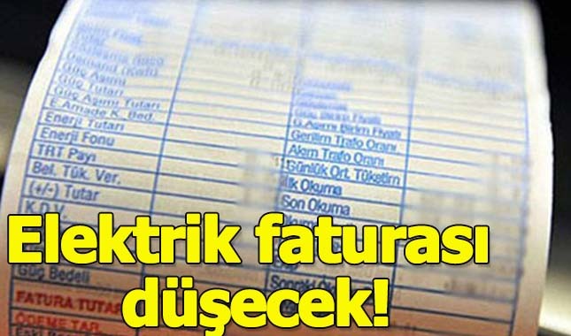 Elektrik faturası düşecek!