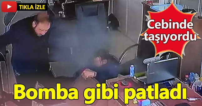 Elektronik sigara cebinde patladı
