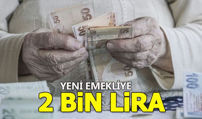 Emekliye iki bin lira ikramiye