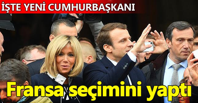 Emmanuel Macron Fransa'nın yeni cumhurbaşkanı seçildi