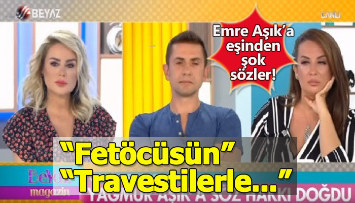 Emre Aşık'a eşinin canlı yayında hakaret etmesi