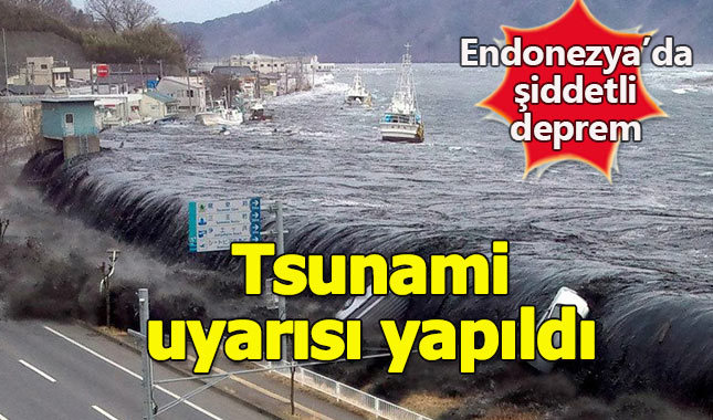 Endonezya'da çok şiddetli deprem, tsunami uyarısı yapıldı