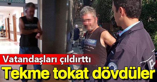 Engelli çocuğu taciz eden sapığa mahalle dayağı