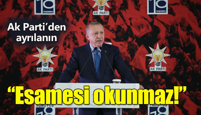 Erdoğan Ak Parti'den ayrılanlara yüklendi