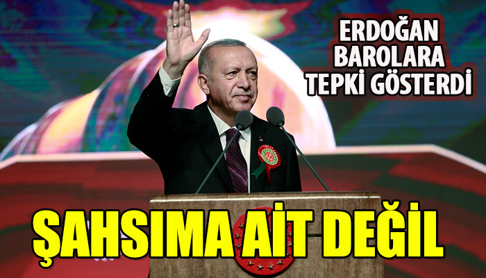 Erdoğan: Bu mekan şahsıma ait değil