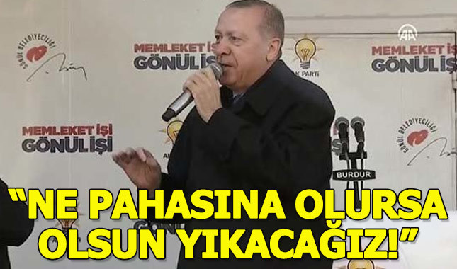 Erdoğan Burdur'da vatandaşlara sesleniyor