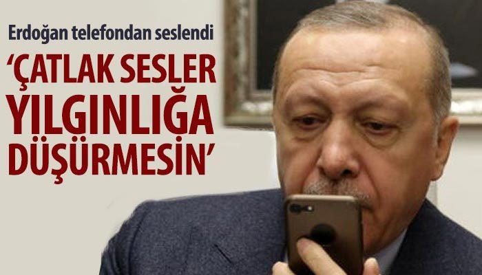 Erdoğan: Çatlak sesler yılgınlığa düşürmesin