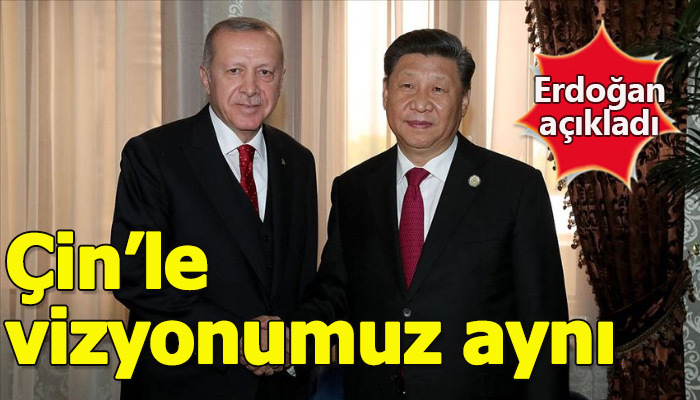 Erdoğan, Çin ve Türkiye'nin vizyonlarının aynı olduğunu belirtti