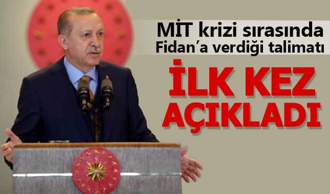 Erdoğan, Hakan Fidan'a verdiği talimatı ilk kez açıkladı