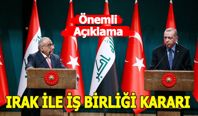 Erdoğan: Irak ile askeri iş birliği yapılmasının isabetli olacağına karar verdik