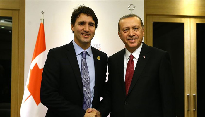 Erdoğan, Kanada Başbakanı Trudeau ile görüştü