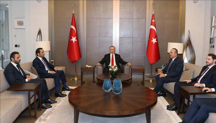 Erdoğan Katar Başbakan Yardımcısı ile görüştü