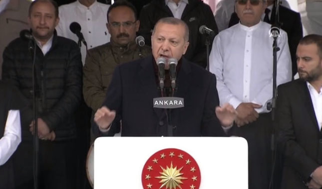 Erdoğan, Kuzey Yıldızı Camii'nin açılışını yaptı!