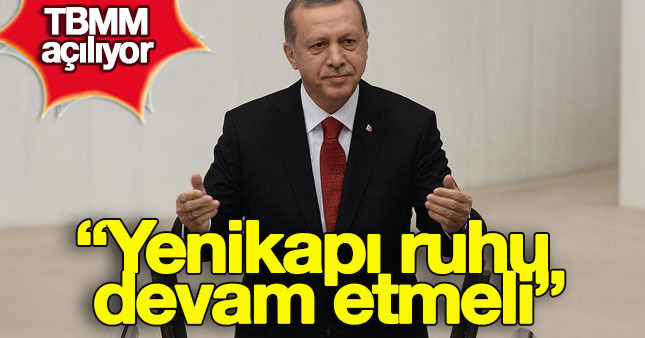 Erdoğan Meclis açılışında