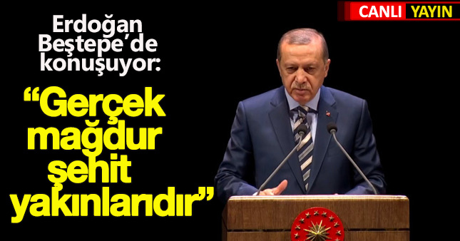 Erdoğan, Şehit Yakınları Atama Töreninde konuşuyor