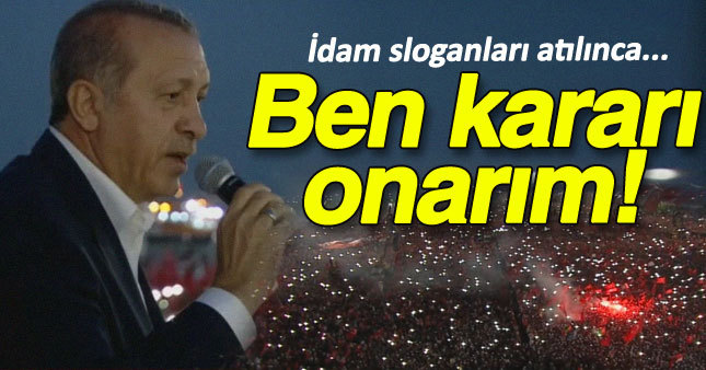 Erdoğan Yenikapı'da konuştu 