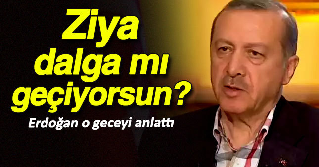 Erdoğan darbe öğrenince böyle tepki vermiş