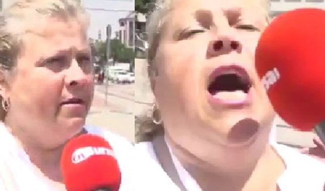 Erdoğan hayranı kadın: Yaşa Tayyip, aşkım benim, onun kafasını yerim!