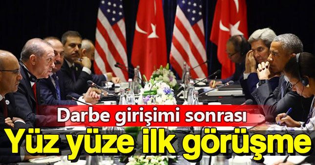 Erdoğan ile Obama arasında özel görüşme