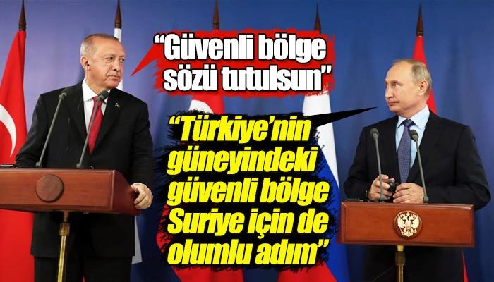 Erdoğan ile Putin'den ortak basın toplantısı