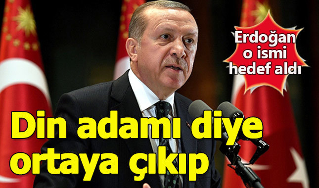 Erdoğan o ilahiyatçıya çok sert tepki gösterdi