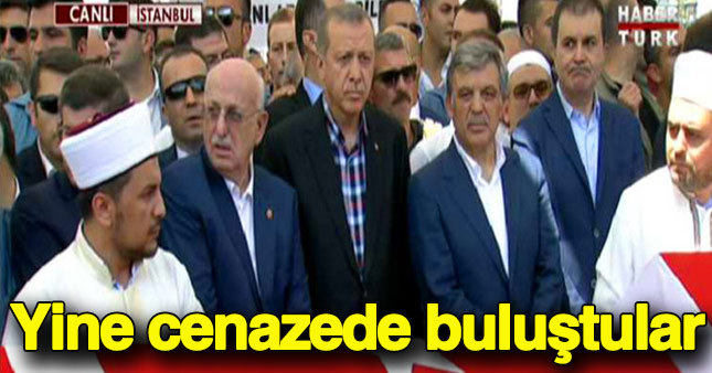 Erdoğan ve Abdullah Gül yine cenazede buluştu