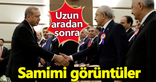 Erdoğan ve Kılıçtaroğlu referandumdan sonra ilk kez bir arada