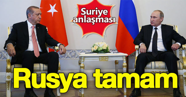 Erdoğan ve Putin Suriye konusunda görüştü
