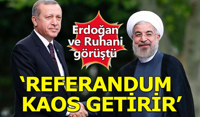 Erdoğan ve Ruhani telefonda referandumu görüştü