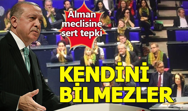 Erdoğan'dan Alman parlamentosuna sert tepki