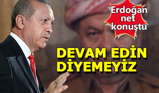 Erdoğan'dan Barzani'ye referandum mesajı