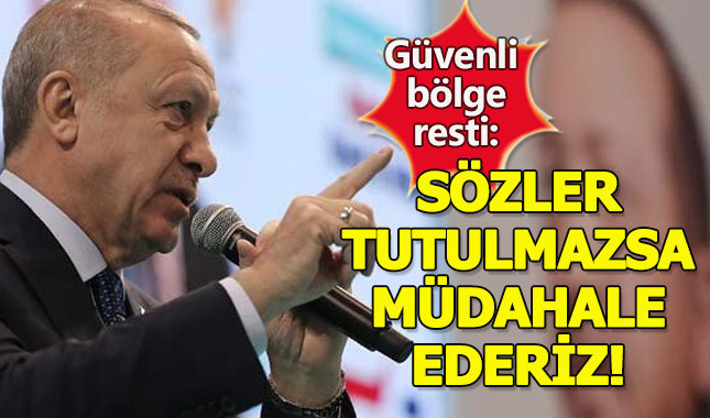 Erdoğan'dan Suriye'deki güvenli bölge hakkında önemli açıklama