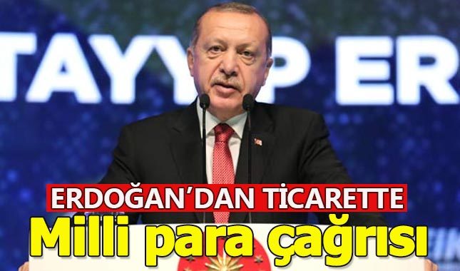 Erdoğan'dan milli parayla ticaret çağrısı