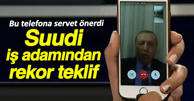 Erdoğan'ın halka çağrı yaptığı telefona rekor teklif
