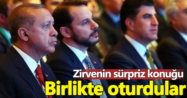 Erdoğan'ın katıldığı zirvede Barzani sürprizi