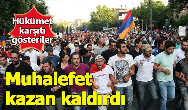 Ermenistan'da hükümet karşıtı protestolar devam ediyor