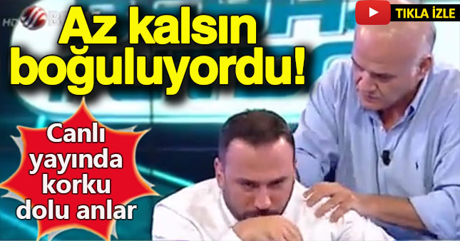 Ertem Şener canlı yayında az kalsın boğuluyordu!