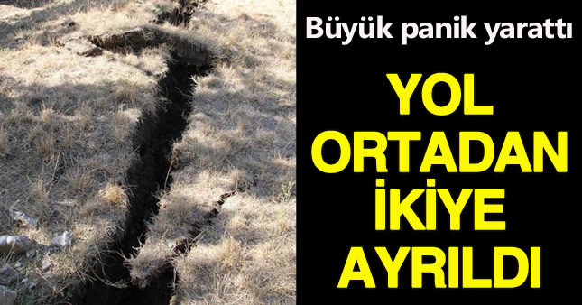 Erzincan'da heyelan korku dolu anlar yaşattı